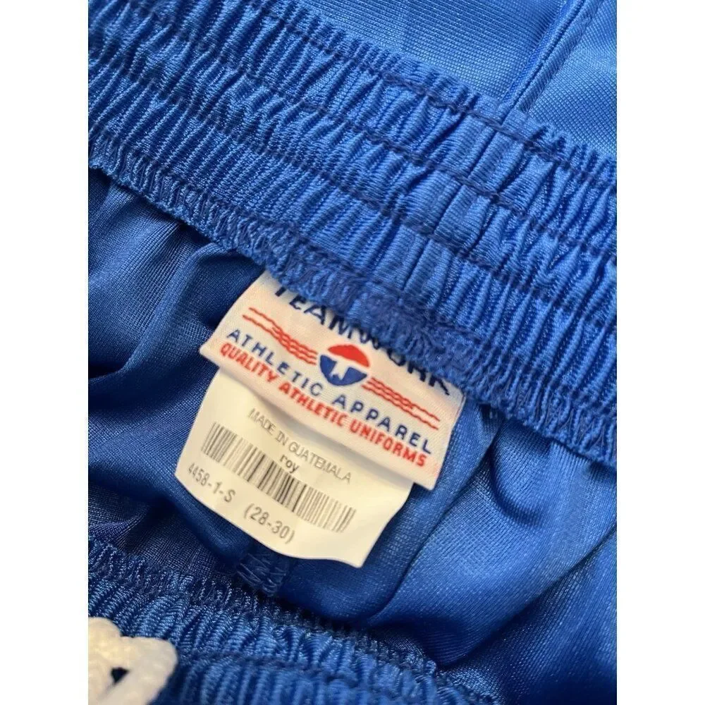 Teamwork Athletic Apparel Mens Small 28-30 Blue Basketball Shorts Drawstring